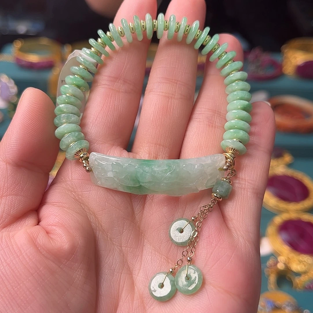 翡翠未镶嵌手链翡翠手链