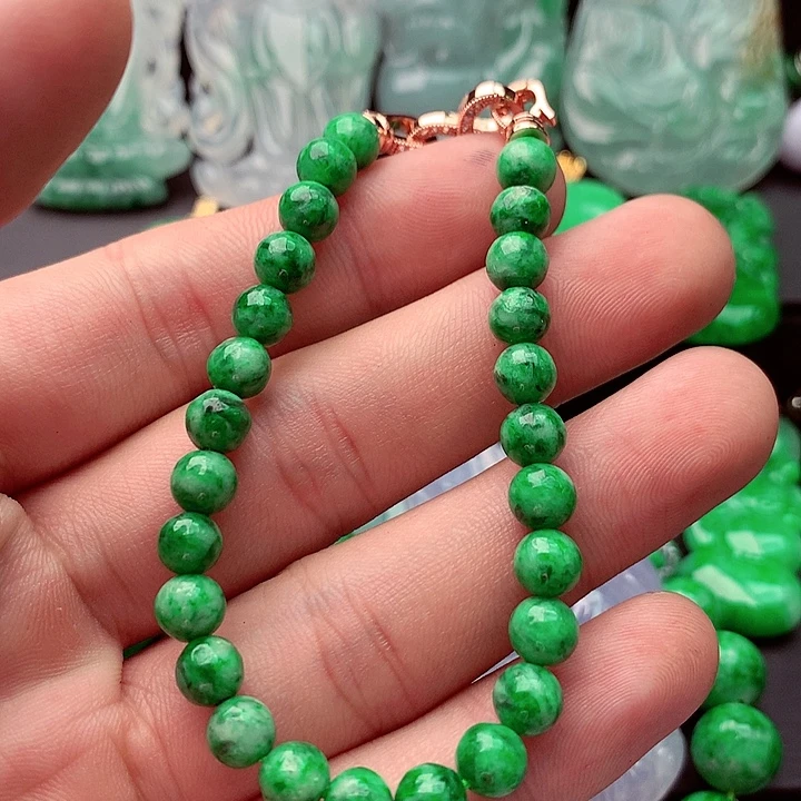 未镶嵌手链翡翠！