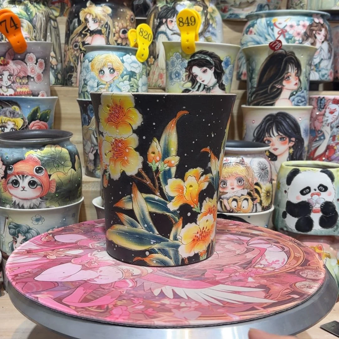 景德镇手绘花盆陶瓷13/15