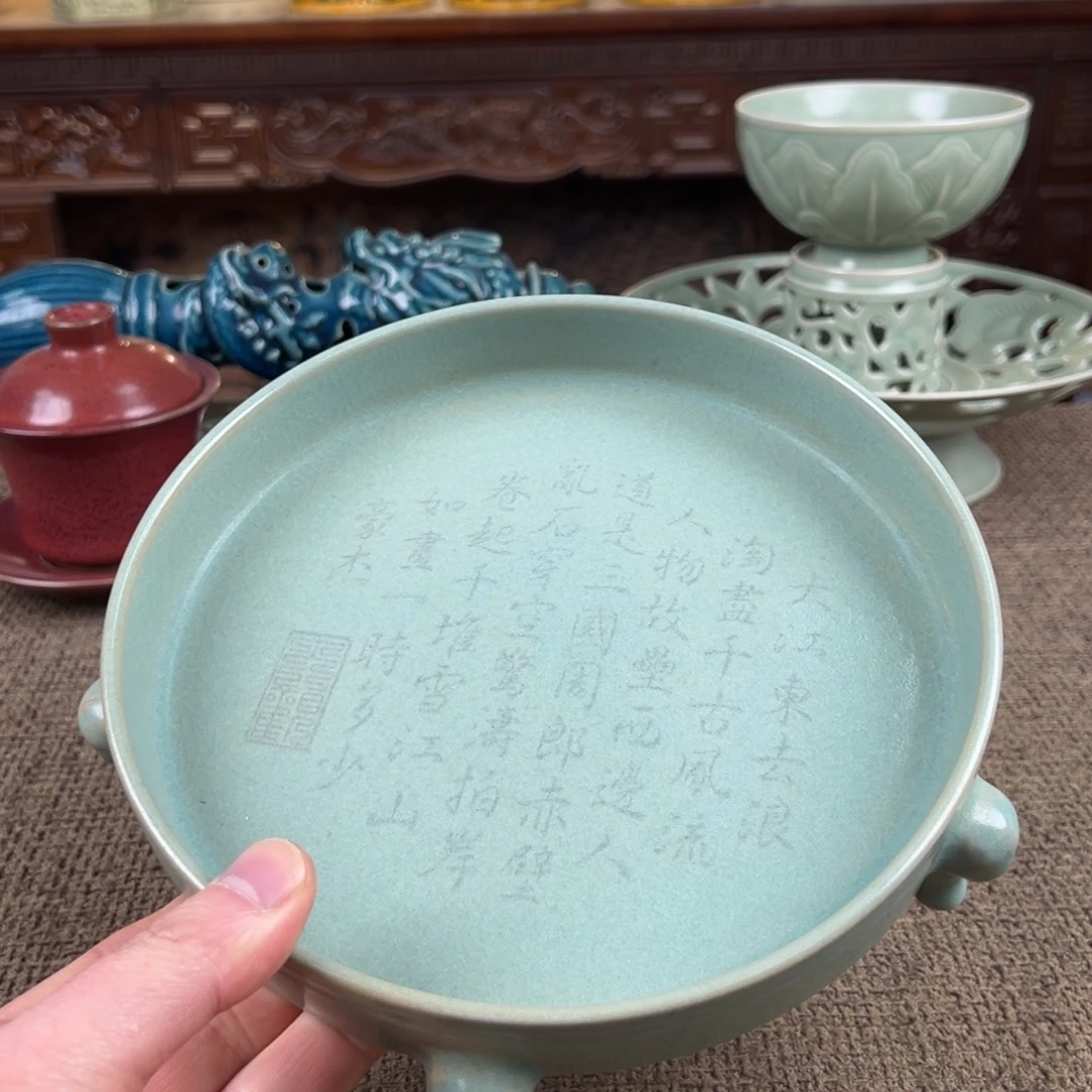 瓷片正能量陶瓷艺术品