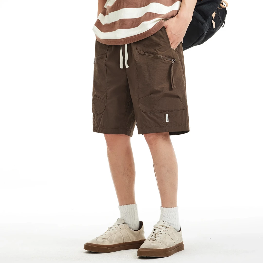 冰丝薄款短裤五分裤男款夏季潮牌爆款新款速干直筒户外休闲短裤