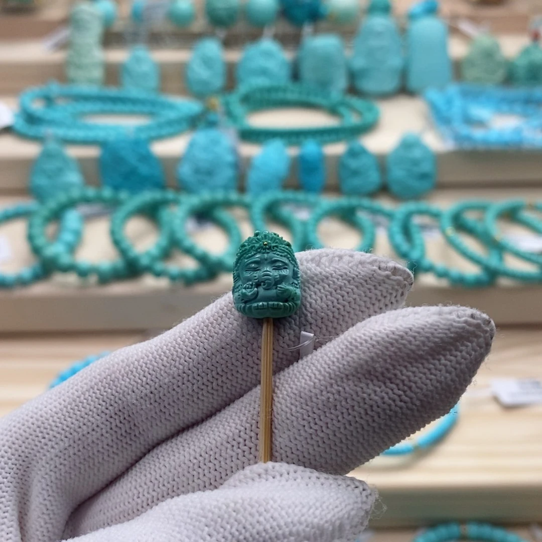 绿松石珠宝奇石未镶嵌