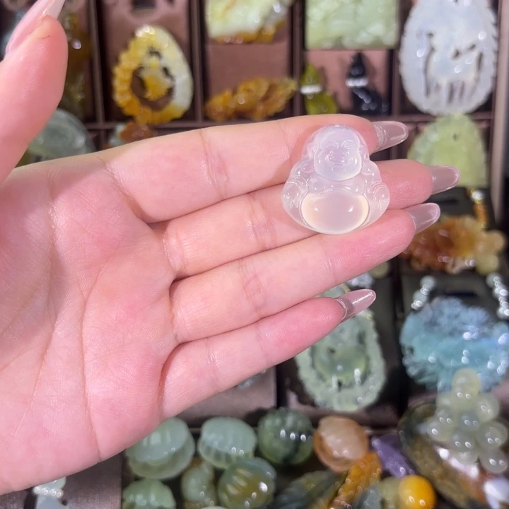 蛇纹石玉合金颈饰