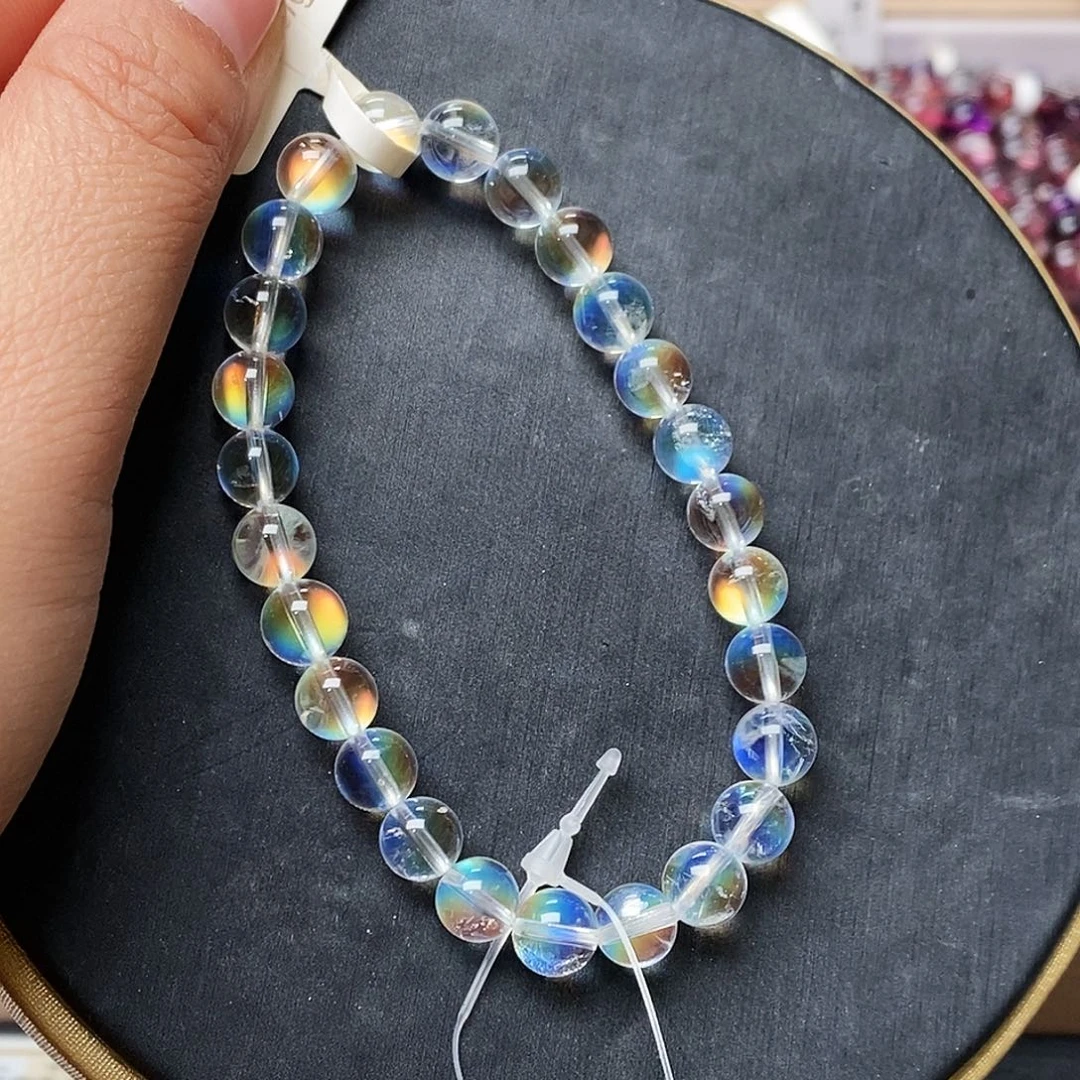 未镶嵌手链水晶P126马岛月光7+