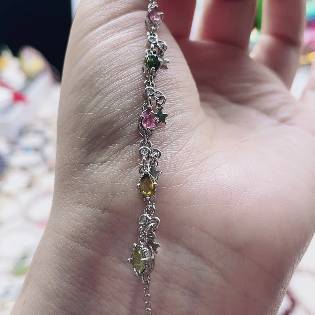 水晶手链合金碧玺