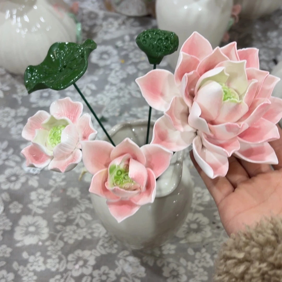 陶瓷花拍满20元发货，退款拉黑