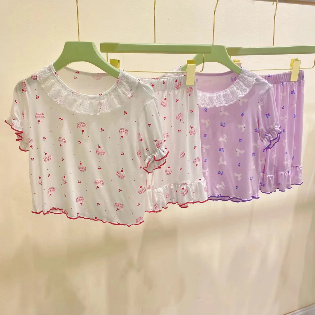 P2219 女童夏季新款卡通可爱家居服套装