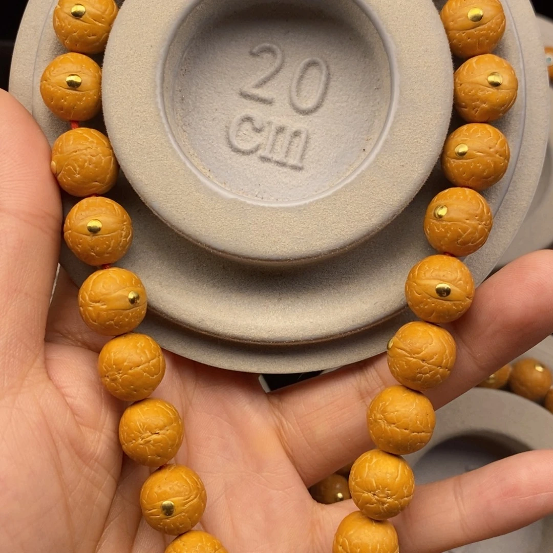 手串凤眼菩提12➕铜钉，25年新籽