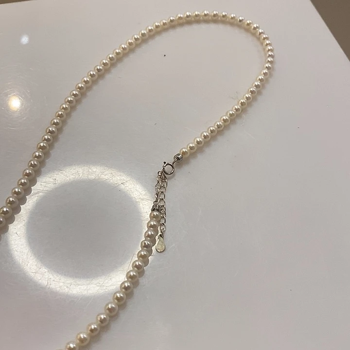 手绳银S925镶嵌淡水珍珠