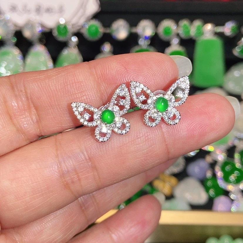 【闪购商品】未镶嵌翡翠耳饰天然翡翠