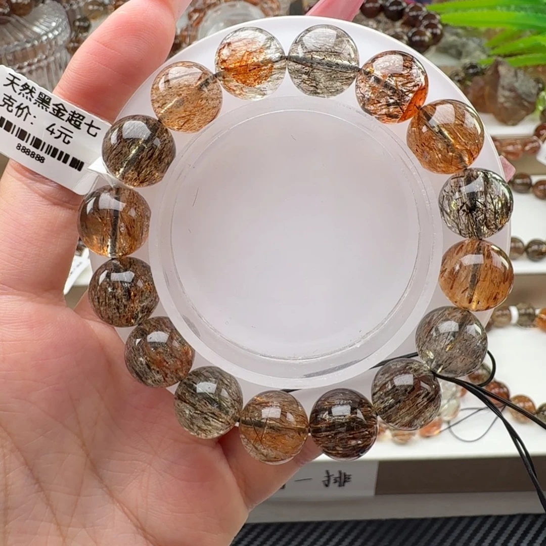 未镶嵌水晶手链黑金超七多样性发其一