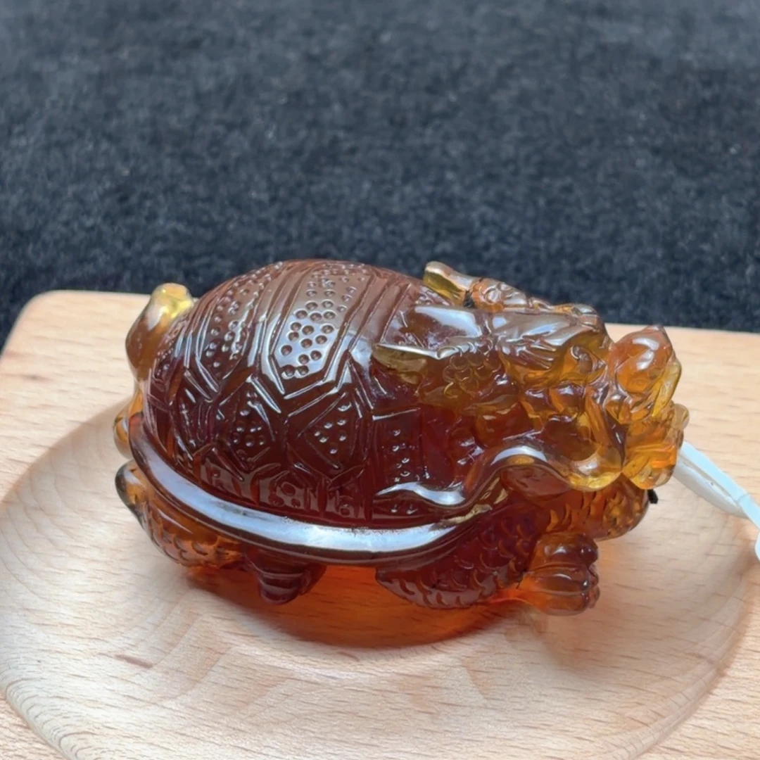 琥珀未镶嵌珠宝奇石龙龟