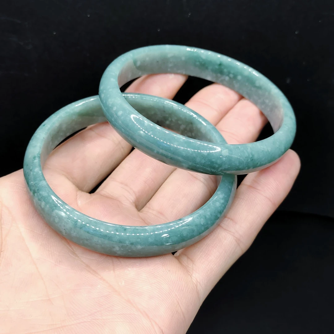 【老三珠宝】翡翠宽条手镯【多样性发其一】圈口54-64mm