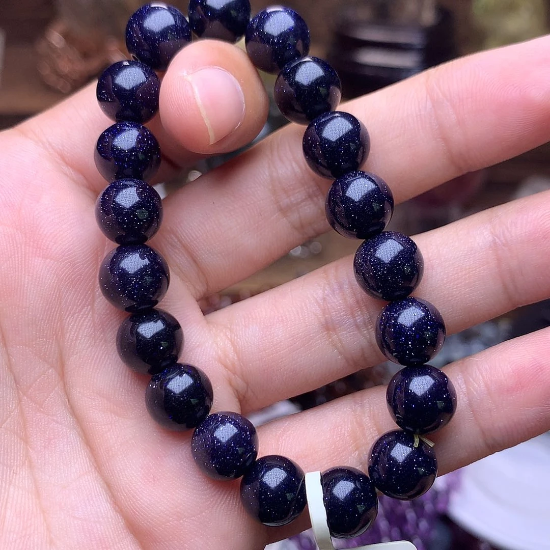 水晶手链未镶嵌蓝金沙