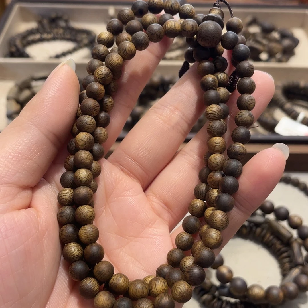 沉香沉香碎屑棋楠沉香老料多圈6mm花香蜜香