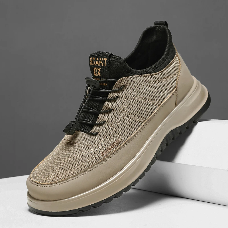 华歌韵春季新款老北京布鞋男一脚蹬透气爸爸鞋防滑耐磨时尚健步鞋