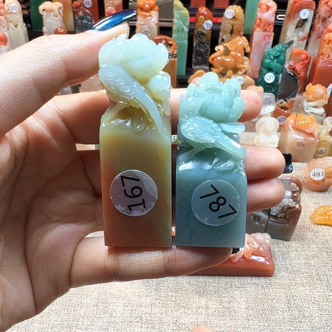 石***海寿山石印石寿山石雕刻