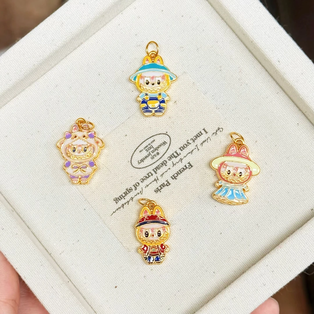 足金999布布卡通吊坠