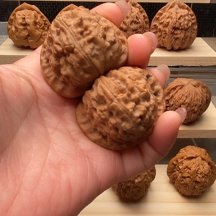 吊坠文玩核桃白狮子