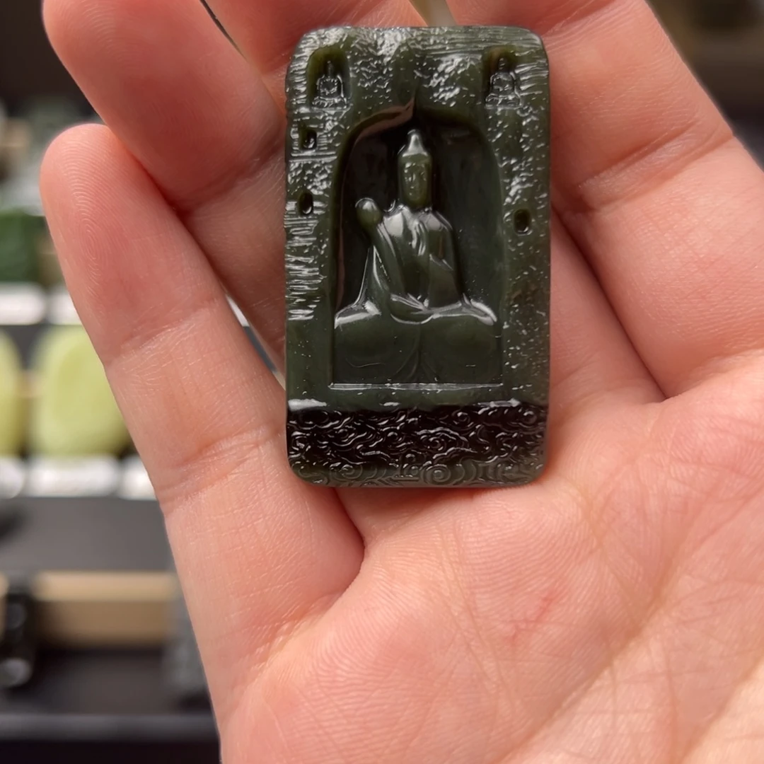 晴***朗和田玉未镶嵌挂件