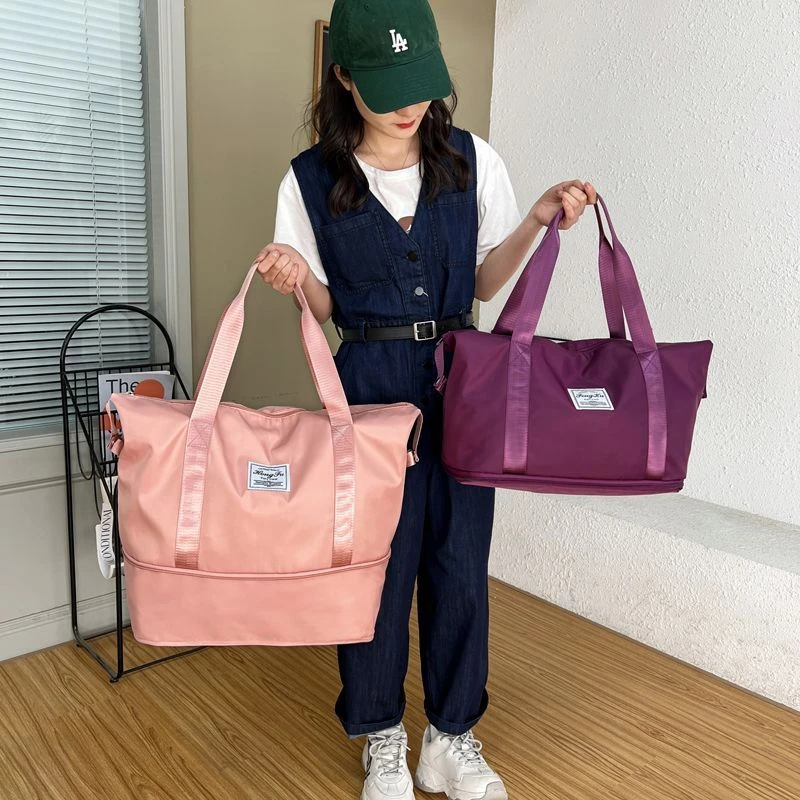 大容量手提短途旅行包女时尚潮流防水行李包出差旅游收纳登机包zk