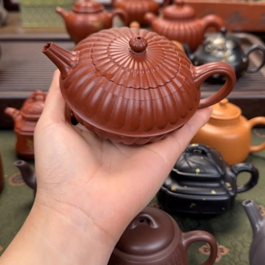 山***蛋宜兴紫砂禅墩芳菊范泽锋同款