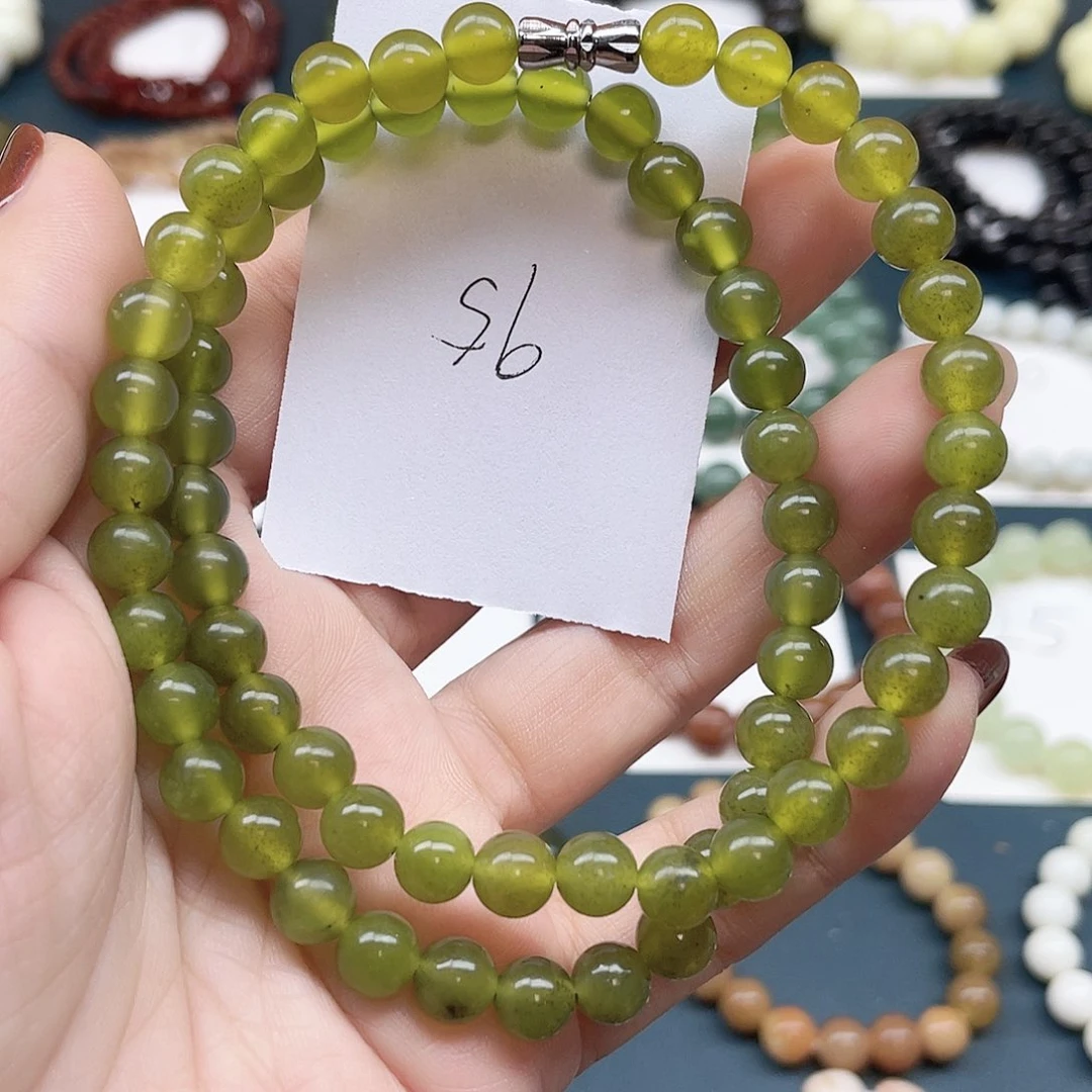 未镶嵌蛇纹石玉手串