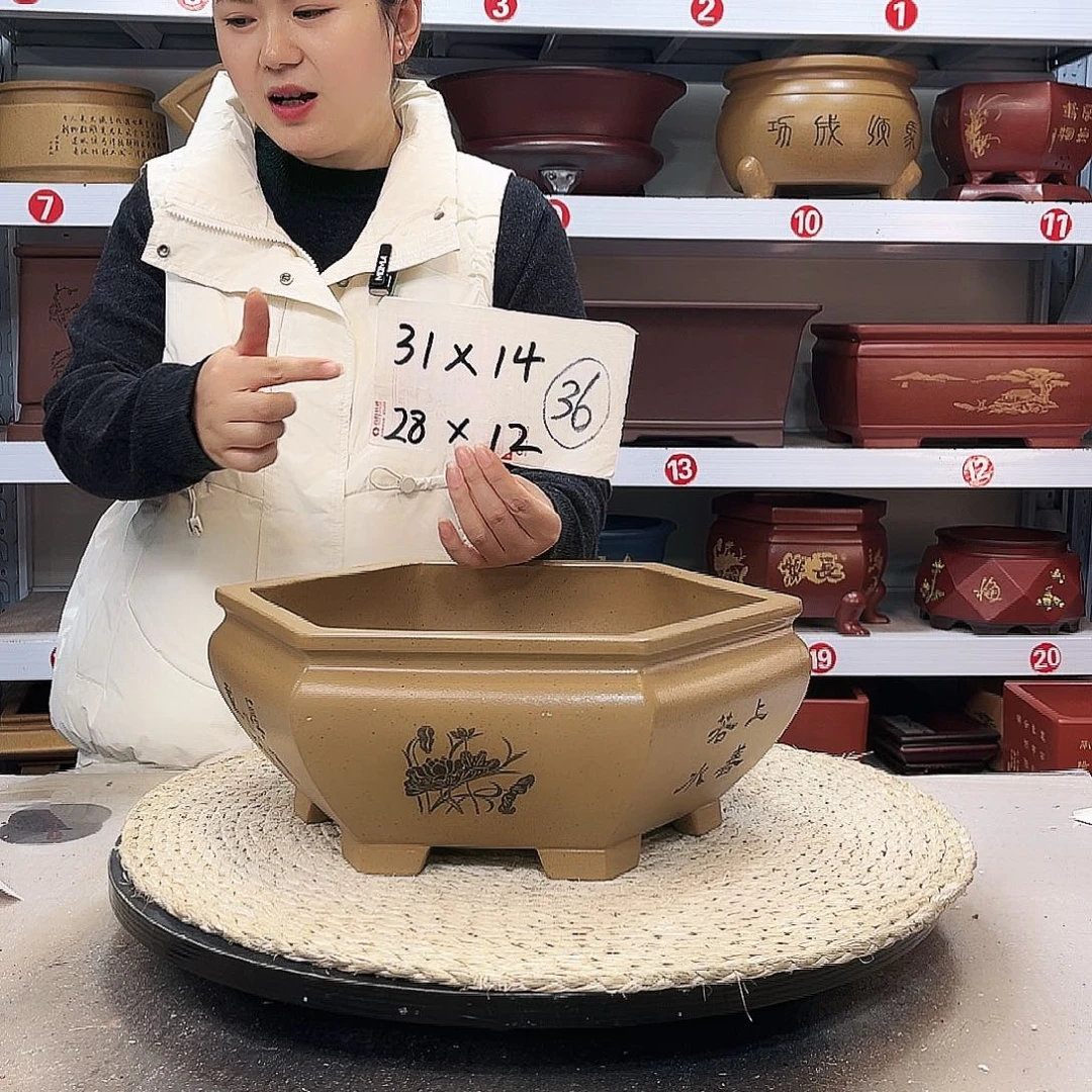紫砂花盆紫砂花盆