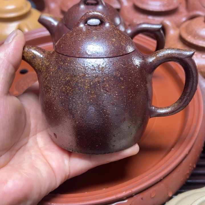 茶壶紫砂宜兴原矿金丝楠木