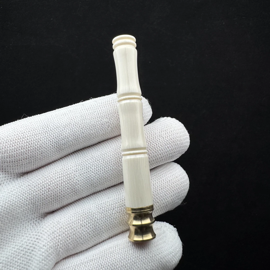 H37-00天然猛犸牙 烟嘴10*75.5mm一物一图假一罚十