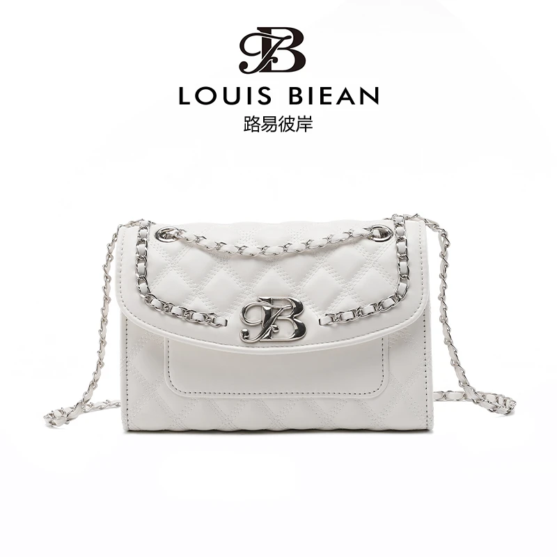 黑武士/2025新款高质感单肩包斜挎包韩版7059白色