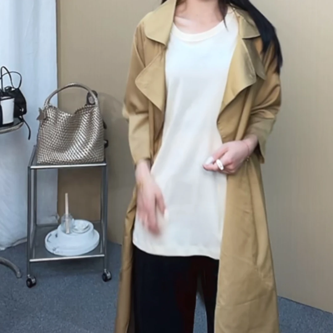 YEVACHAO经典福利长款风衣