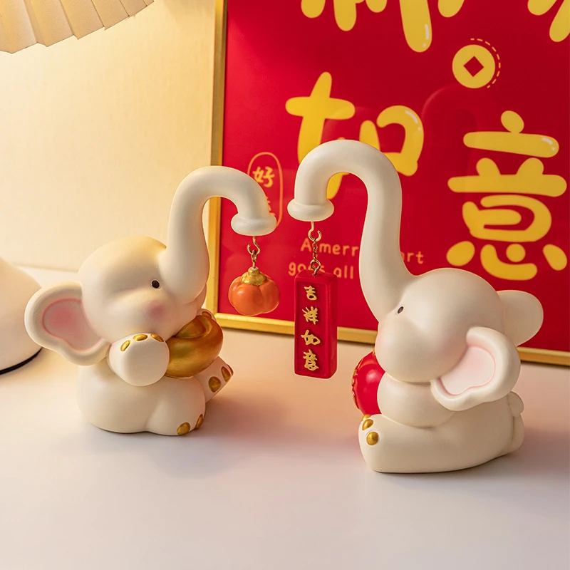 可爱情侣摆件中式场景家居酒柜装饰结婚礼物订婚客厅装饰品摆件