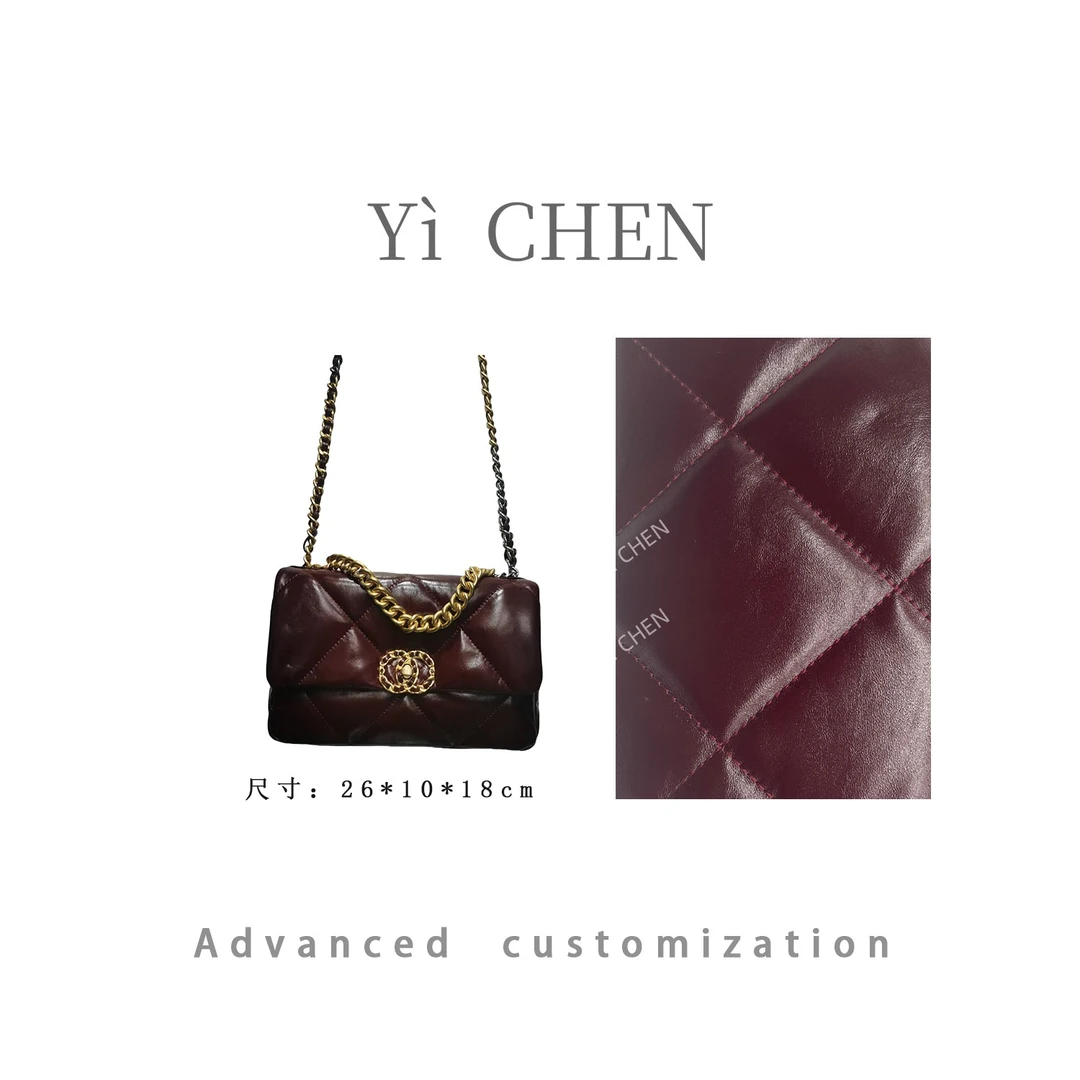 【Yì CHEN】XKY-3309-安可拉红 简约时尚女士新款轻奢单肩斜跨包