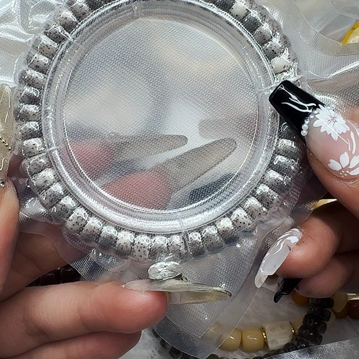 星月菩提手串606高端黑灰星月菩提药片94单圈