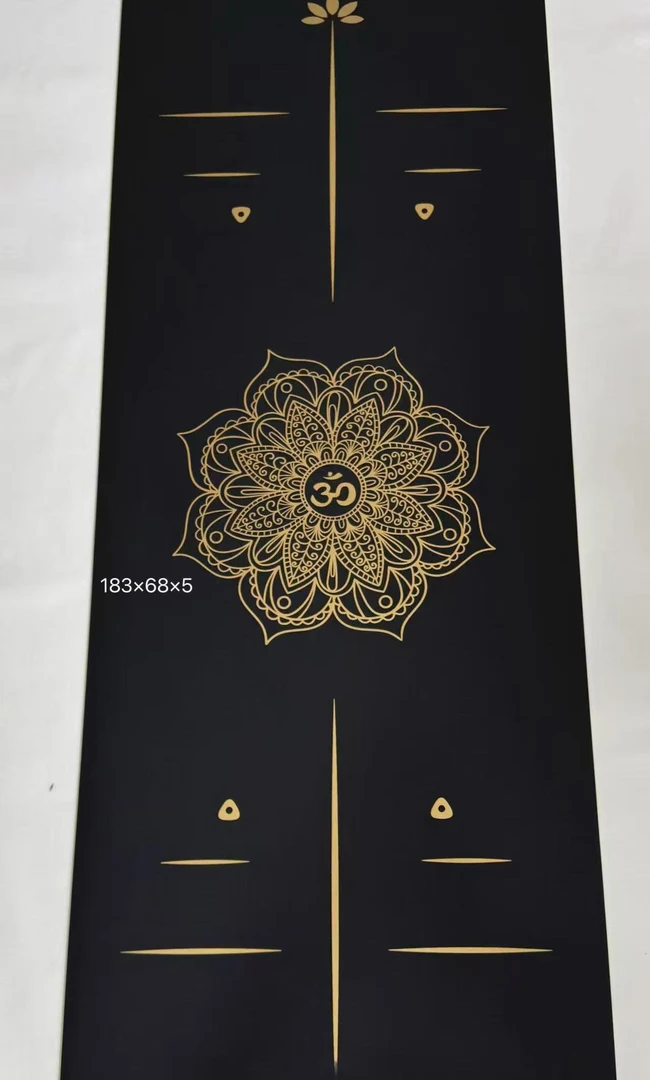 品牌J&D 椰壳黑金色 天然橡胶高品质瑜伽垫