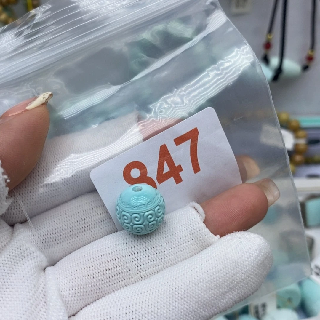 未镶嵌绿松石珠宝奇石小**妖