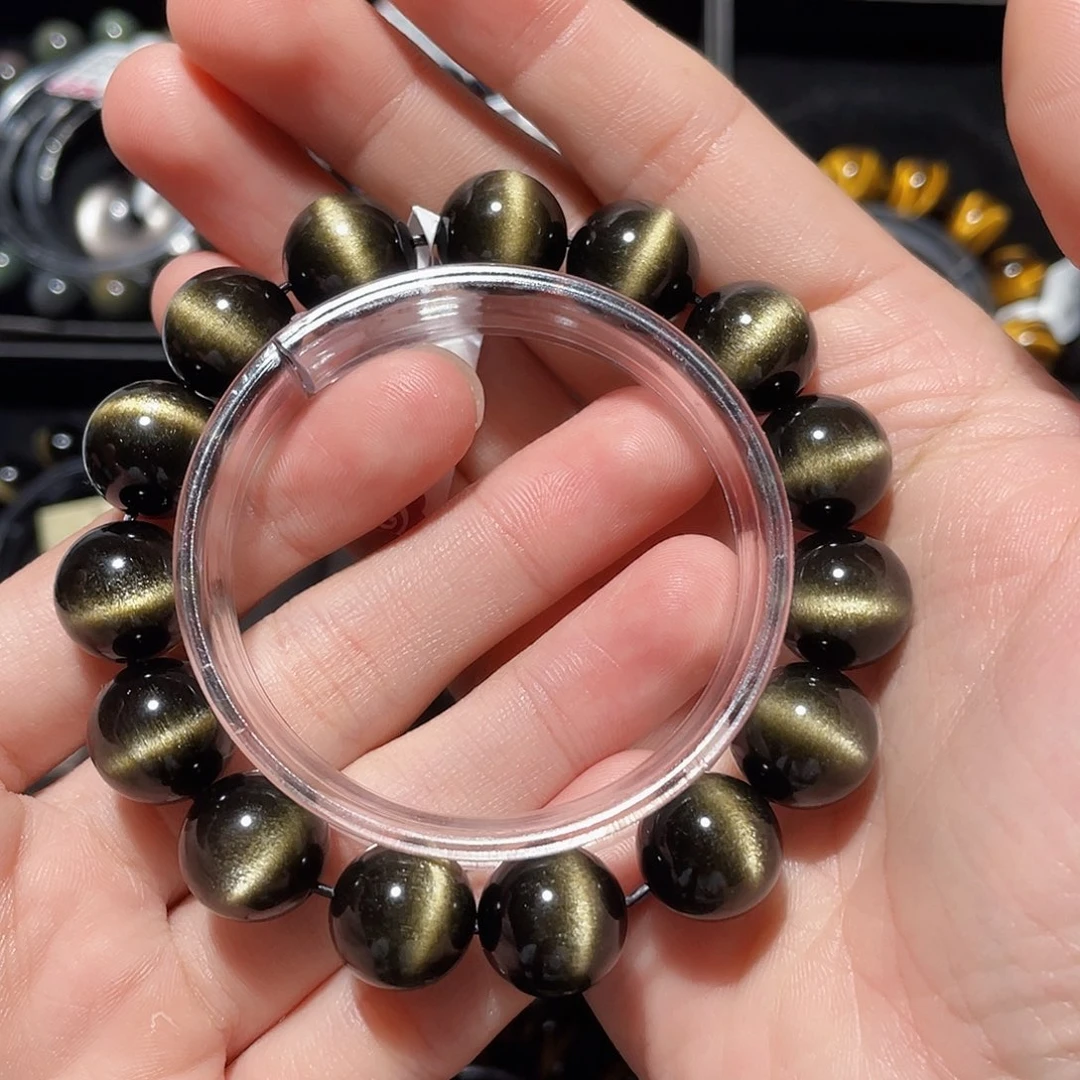 爱***主未镶嵌黑曜岩手链