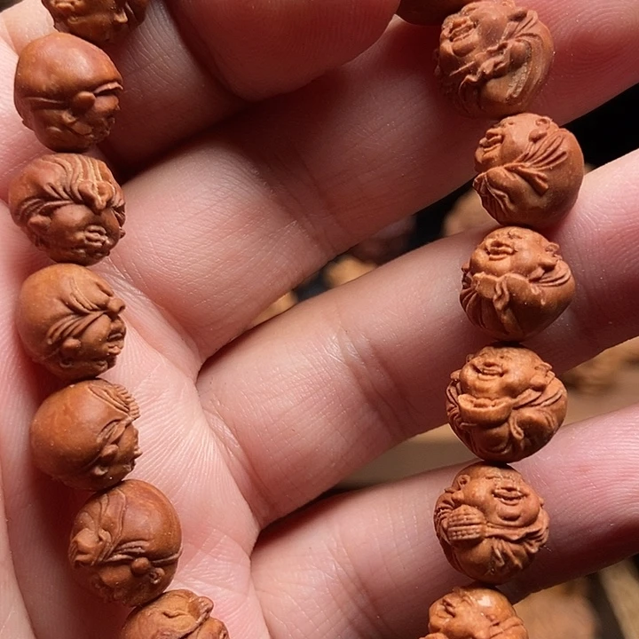 1.1尺寸野生龙纹十八弥勒