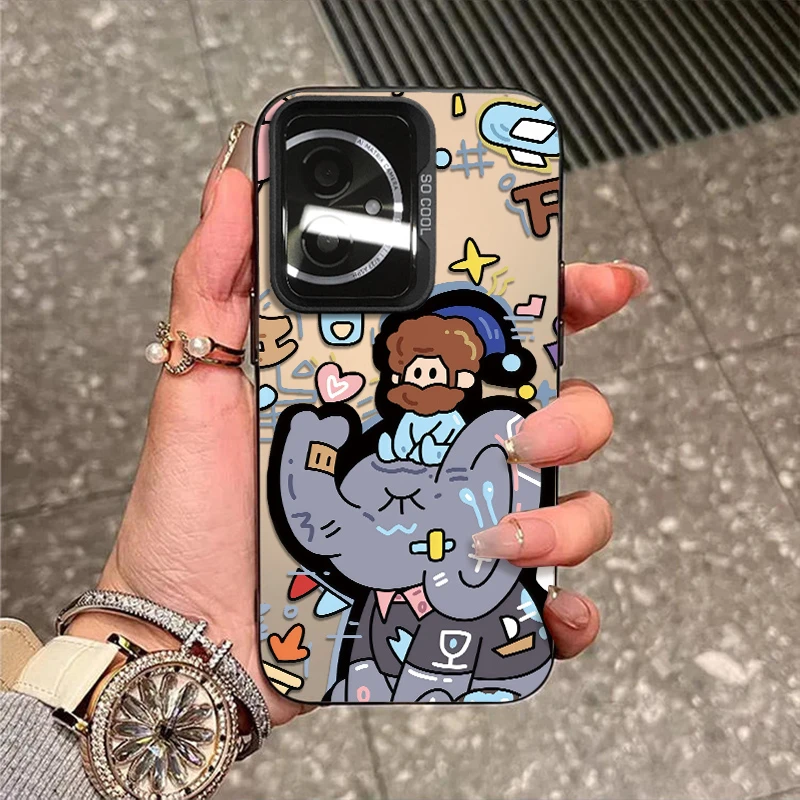 梦幻想象适用荣耀400手机壳300新款防摔200磨砂100彩银外壳保护套