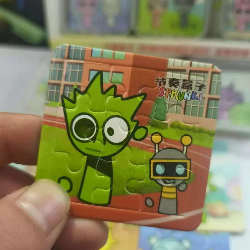 节奏盒子纸质拼图sprunki儿童diy手工益智小天小粉拼装玩具小礼品