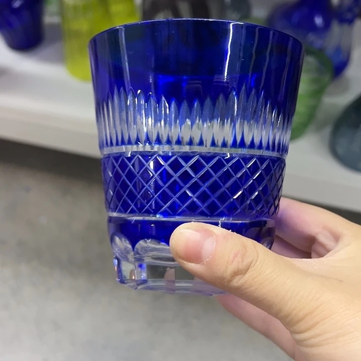 水晶玻璃平底款微瑕一个