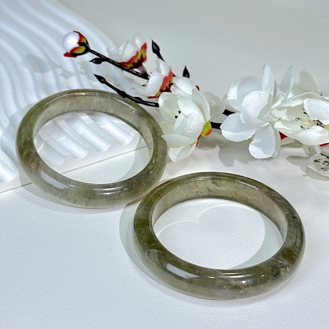 【铭记珠宝】极光绿兔毛水晶手镯7-DM64K422【多样性发一件】