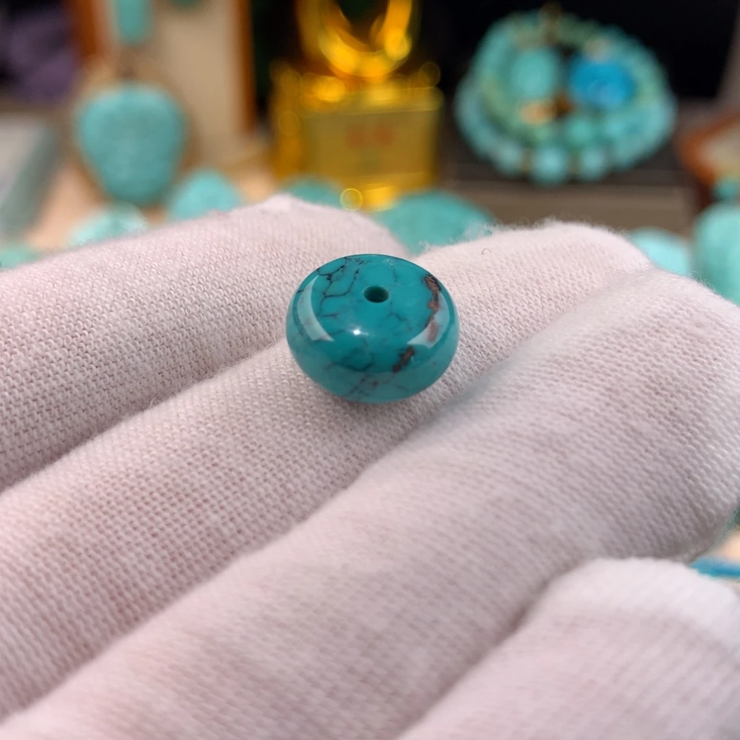 删***憶绿松石未镶嵌墩子卡12.7