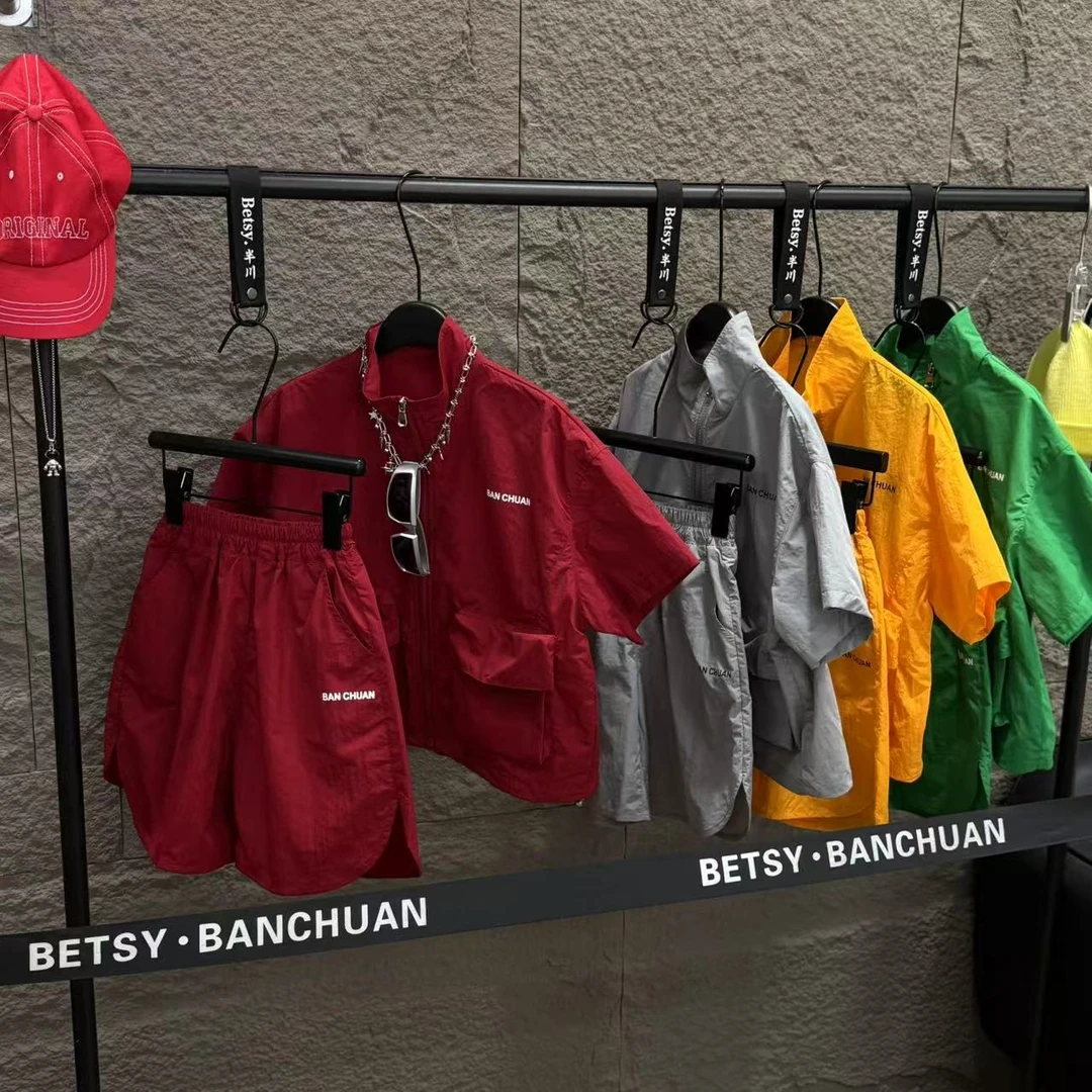 半川童装（冲锋衣两件套81704防风儿童宽松时尚洋气百搭潮流帅气