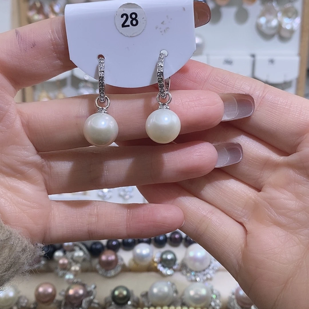 未镶嵌耳饰淡水珍珠w11.2