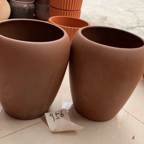 粗陶红陶花盆956