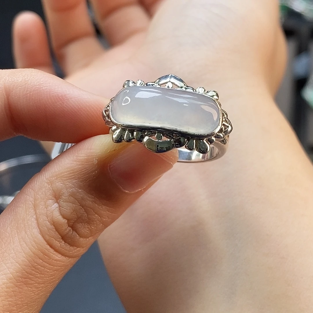 颈饰银S925镶嵌翡翠19317