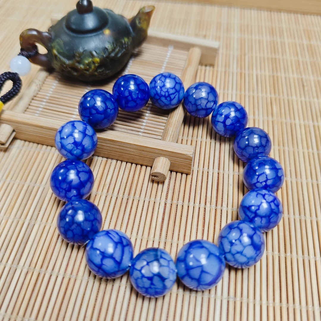 蓝珀药石玉手串92(多样性发)