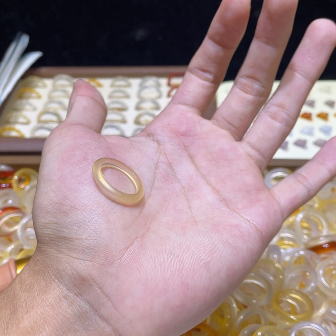 玛瑙/玉髓合金戒指11号港15